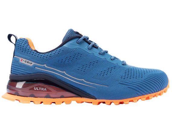 Men's Trail Running Shoes Fashion Walking Hiking Sneakers for Men Tennis Cross Training Shoe Outdoor Snearker Mens Casual Workout Footwear - Blue